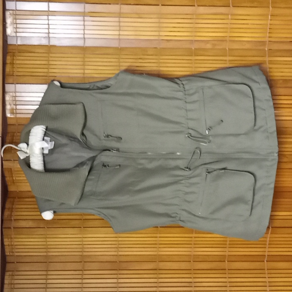 Women's size medium Christopher Banks olive green vest